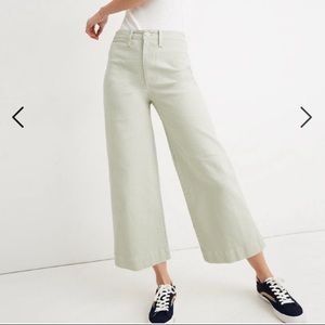 Madewell Emmett Wide-Leg Crop Pants Petite